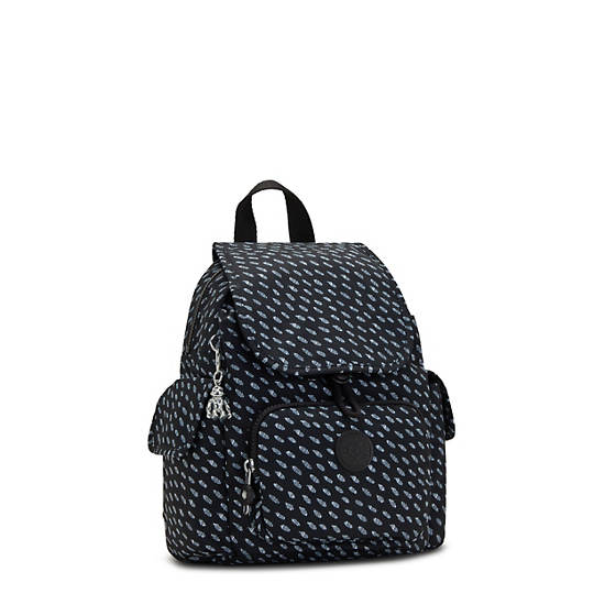 Kipling City Pack Mini Classic Printed Hátizsák Kék | HU 1482BE